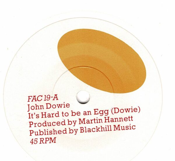 Dowie, John - It's hard to be an egg - 7" - Vit vinyl