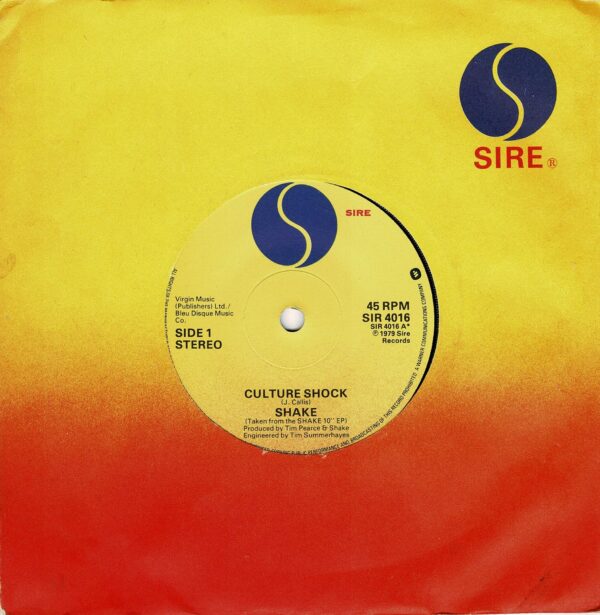 Shake - Culture shock - 7" - Inte bildomslag - Inte helt fräscht Sire omslag