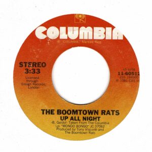 Boomtown Rats - Up all night / Another piece of red - 7"